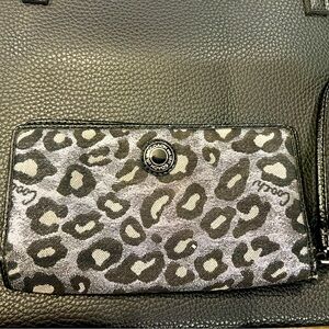 Coach Shimmer Leopard Print Wallet